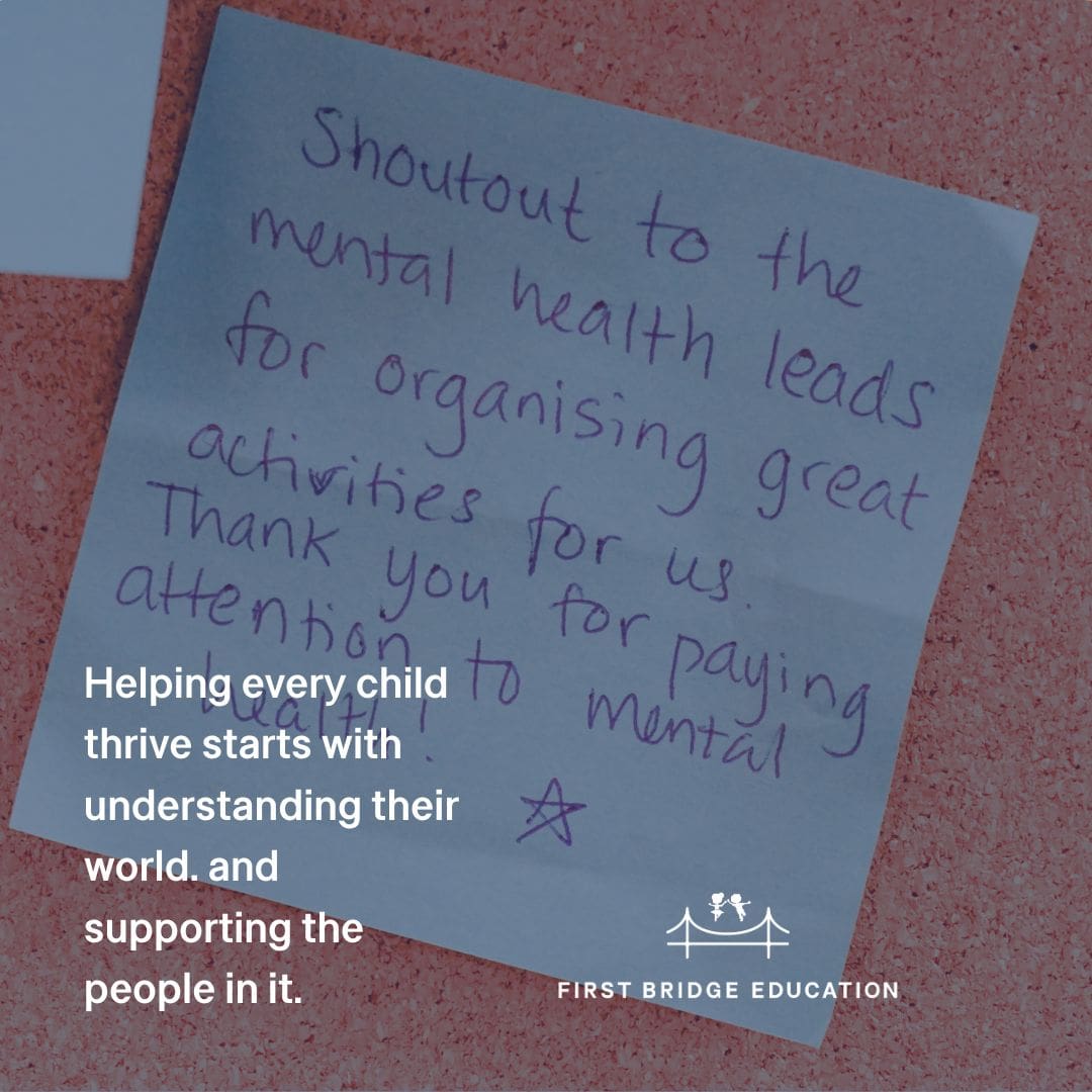 Handwritten staff compliments displayed on a noticeboard